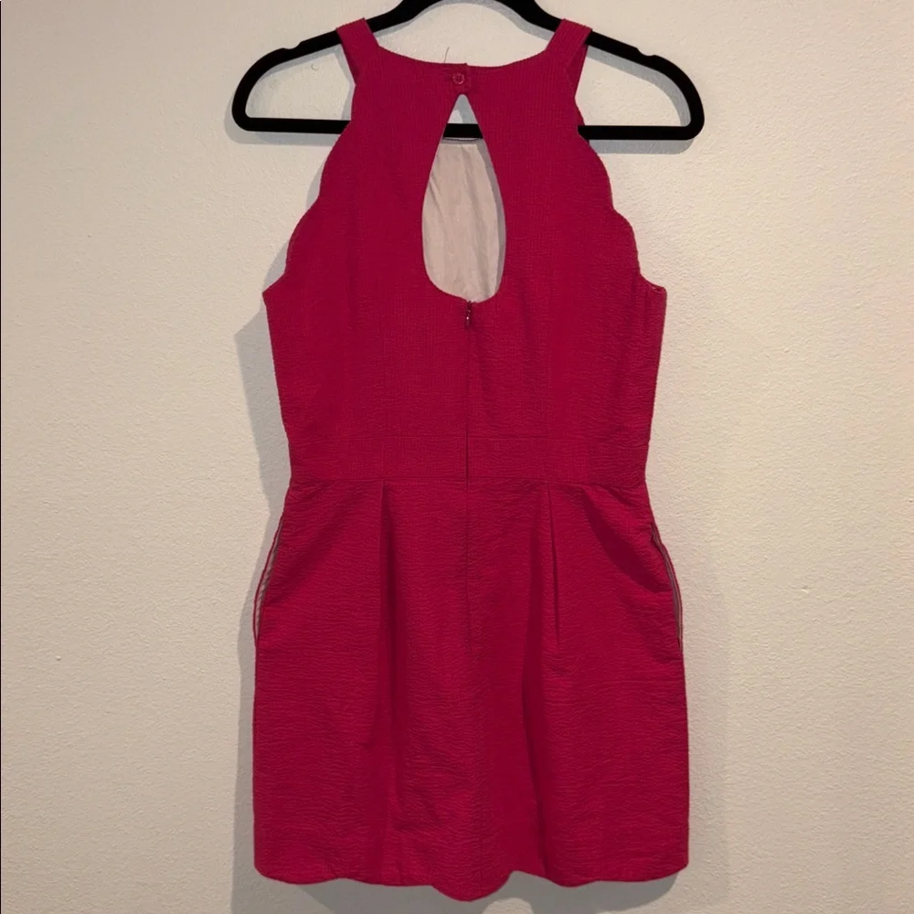 Lauren James The Landry Solid Seersucker Dress in Rose by Lauren James M - Picture 6 of 10